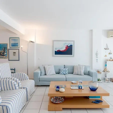 Beachfront Modern Apartment Erétria Esterno foto