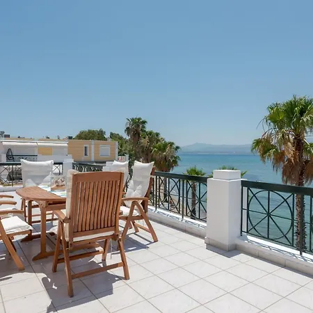 Beachfront Modern Apartment Erétria Esterno foto